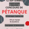Concours de pétanque en doublette